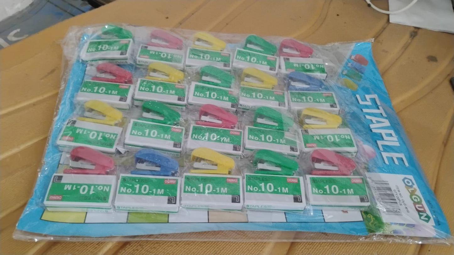 Mini Stapler with 1 Strip of Staples (1 Set)