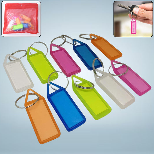 10 Pc Keychain Tag Label Used For Decorative Purpose On Keys And All