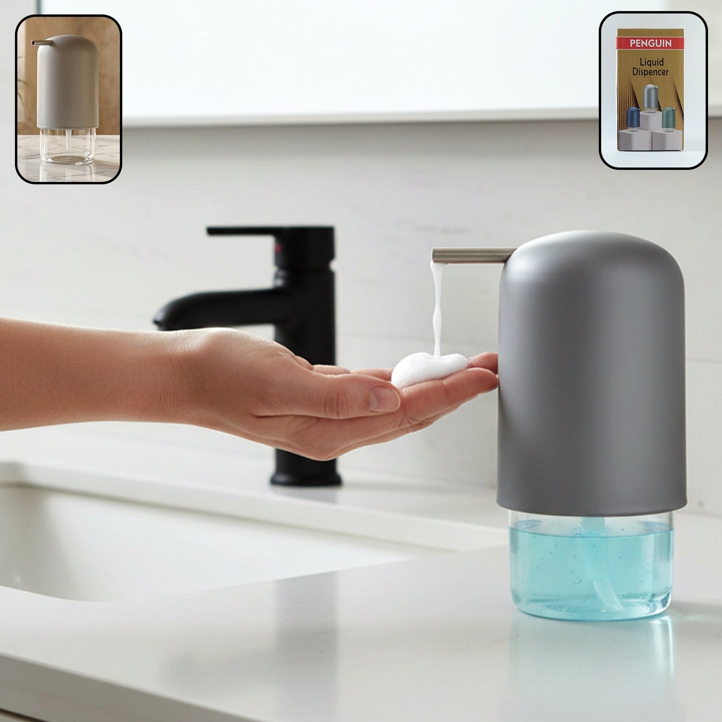 penguin liquid soap dispenser pump bottle design