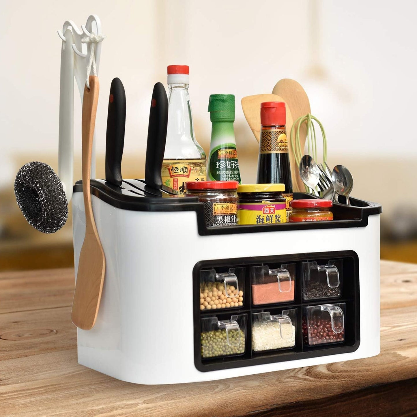 SpiceWise Rotating Rack – 6 Jar Edition