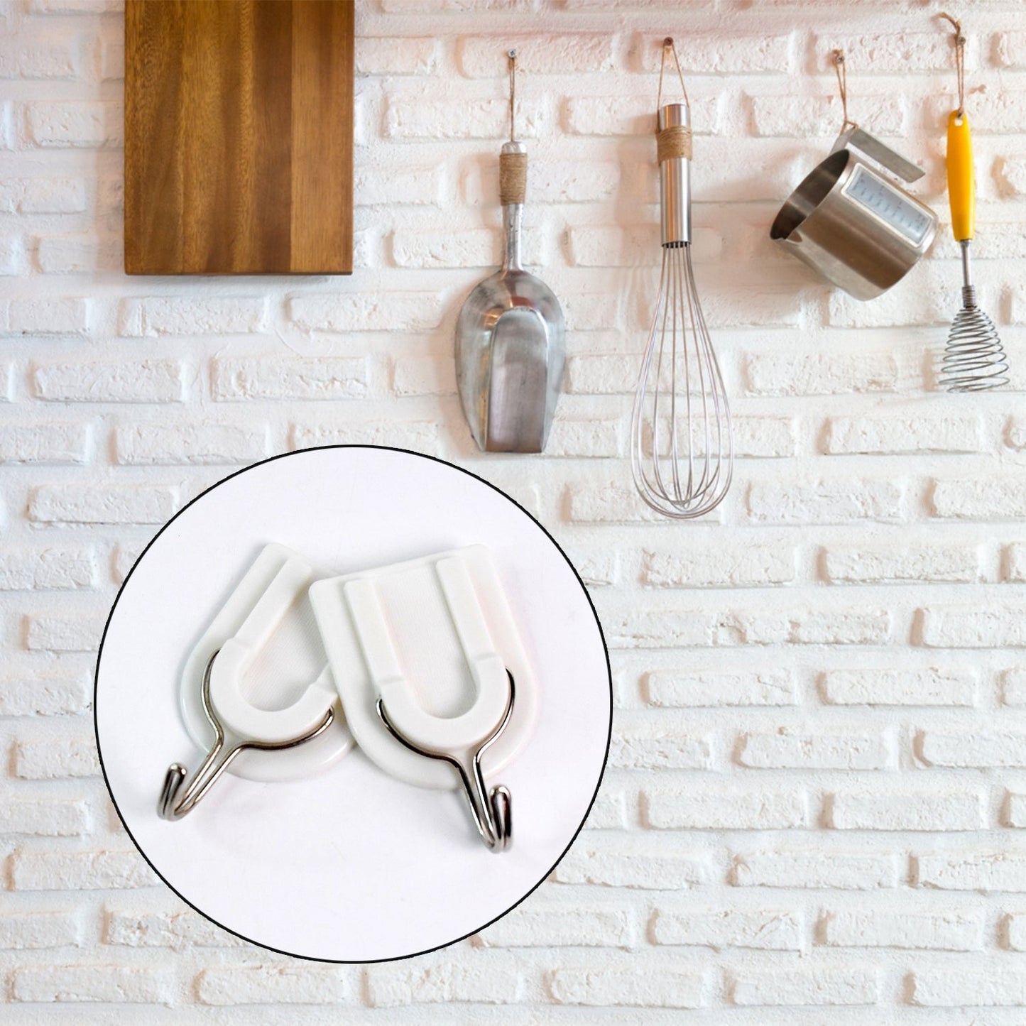 Multipurpose Strong Small Stainless Steel Adhesive Wall Hooks