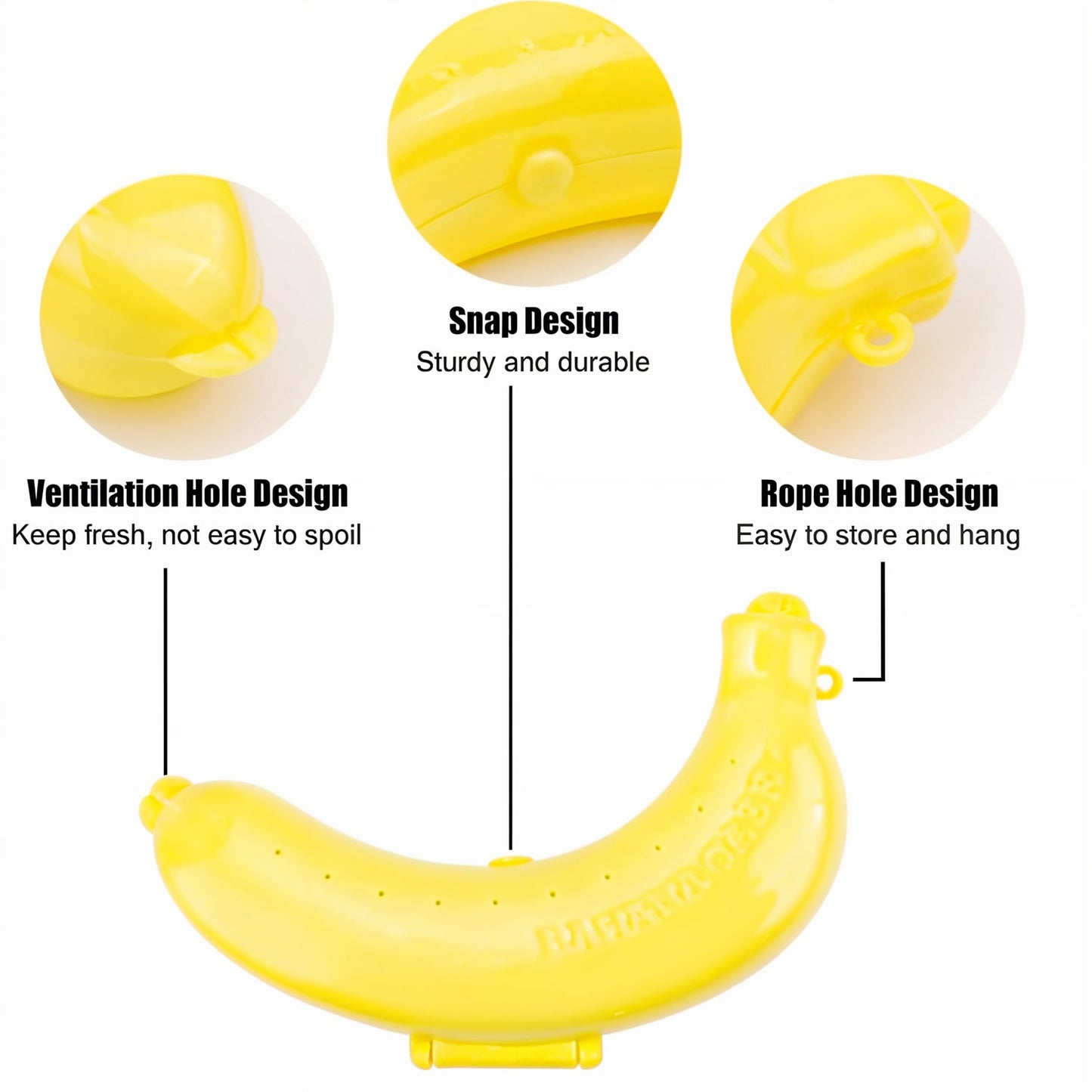 Banana Case Lunch Box Yellow