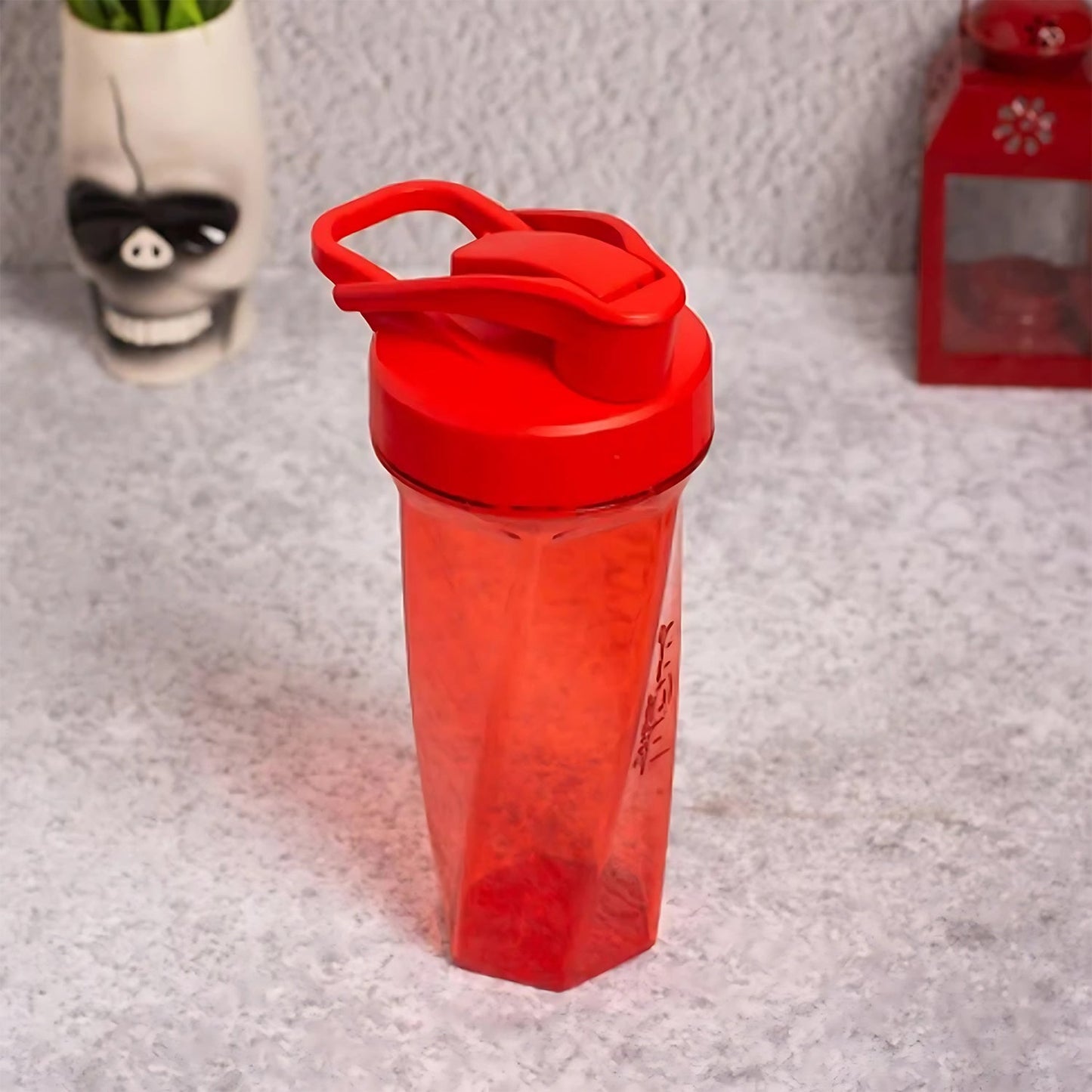 Supermom Manual Stirring Fitness Shaker Bottle with Hand Crank Approx 800 ML (1 Pc)