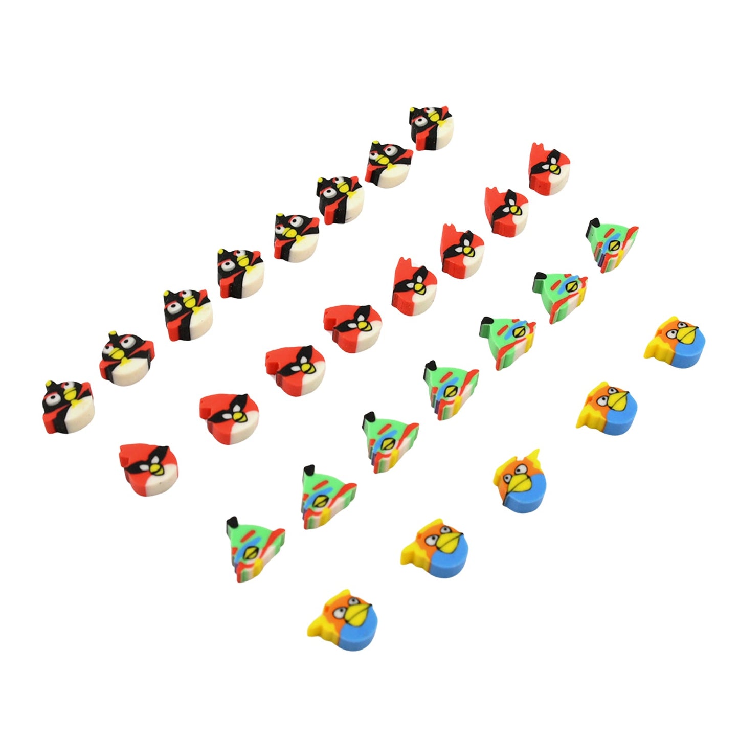 Colorful Novelty Eraser Set for Kids and Gifts (28 Pcs In 1 Packet)