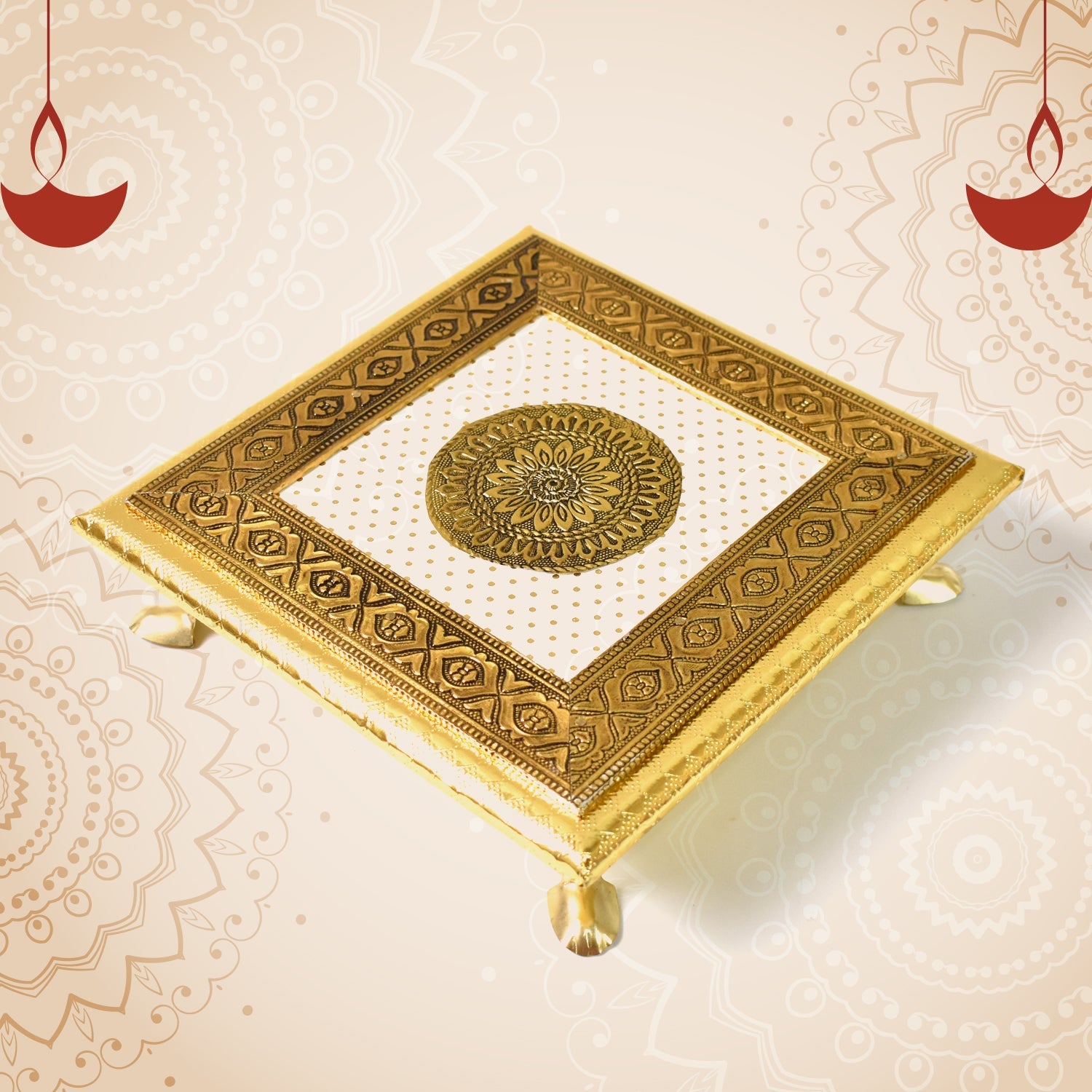 Square Pooja Chowki
