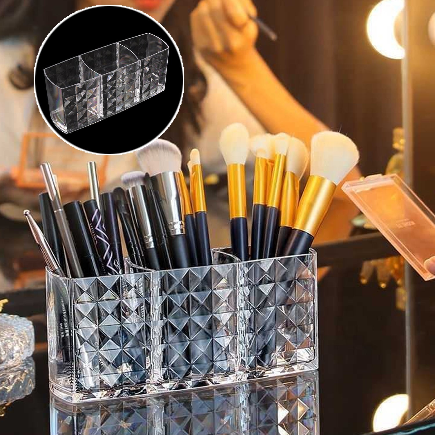 Crystal Design Makeup Organizer
