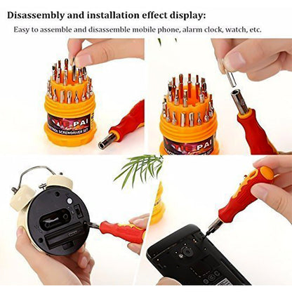 31in1 Magnetic Screwdriver Set with 30 Bits Professional Tool Kit (4 Pc Set)