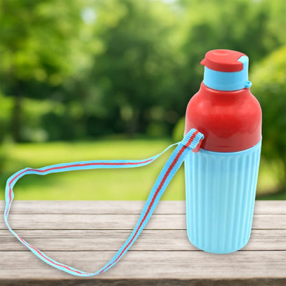 Plastic Sports Insulated Water Bottle with Dori Easy to Carry High Quality Water Bottle, BPA-Free & Leak-Proof! for Kids' School, For Fridge, Office, Sports, School, Gym, Yoga (1 Pc / 500ML)