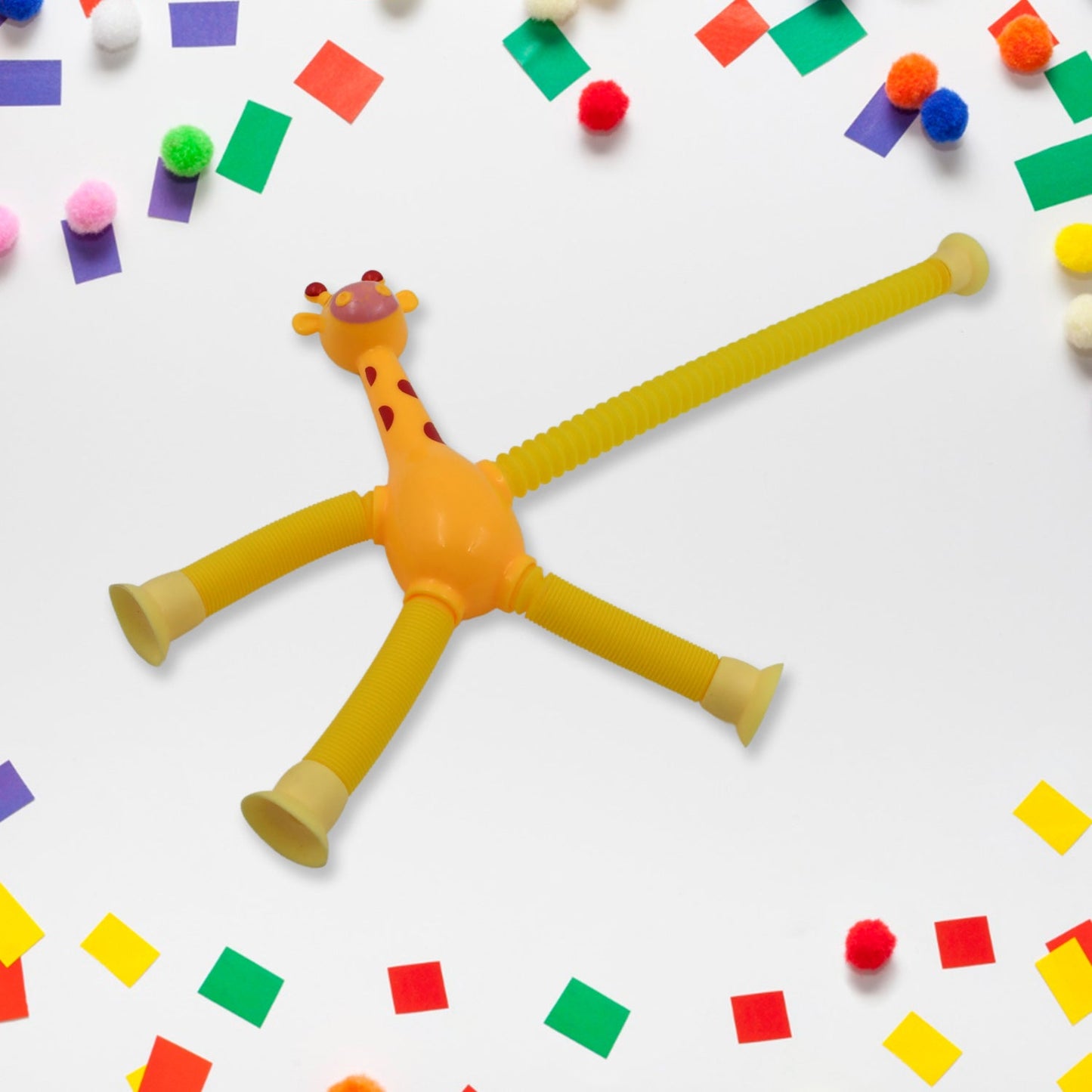 LED Telescopic Suction Cup Giraffe Toy (3 Pcs Set)