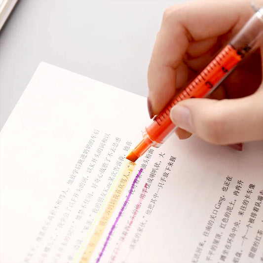 Creative Fluorescent Highlighter – Watercolor Marker for Kids, Study & Office (1 Pc)