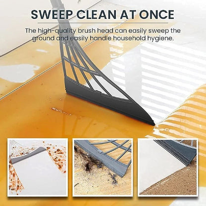 Durable Eco-Friendly Broom with Scraper