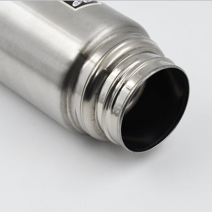 Double Wall Stainless Steel 500ml Vacuum Flask Gift Set with Two Cups (3 Pcs)
