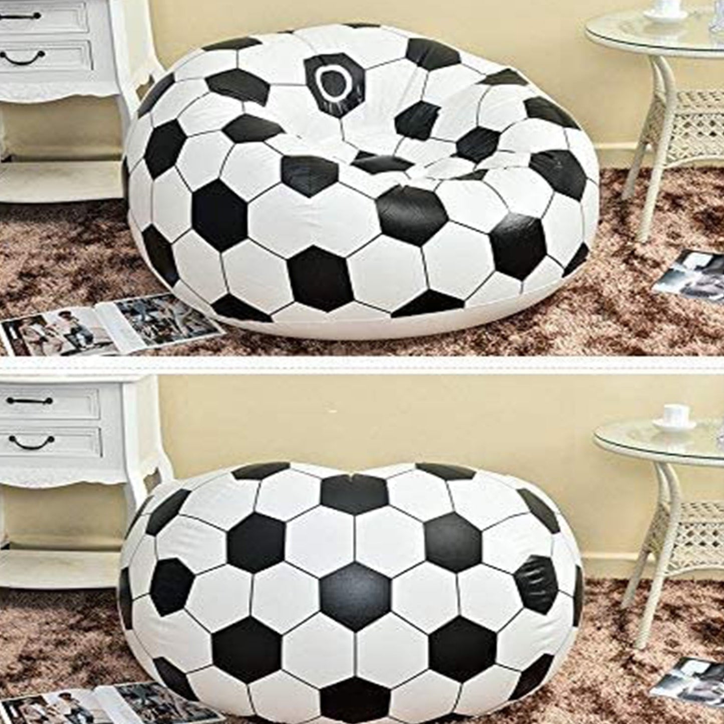 Foldable Cartoon Style Folding Chair Ball Chair Sofa for Adults Kids 110×80 cm