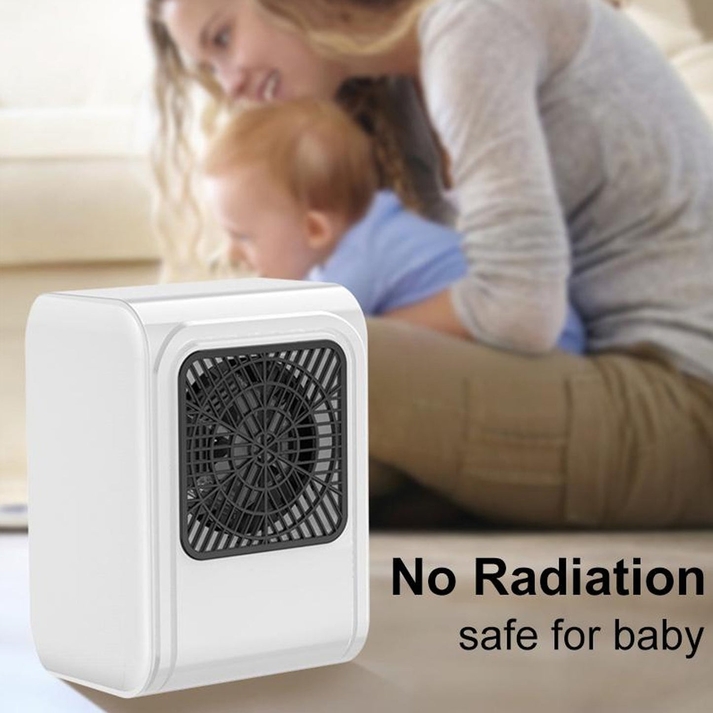 Room Heater 220V Brown Box Heater with Plug for Office & Bedroom Use