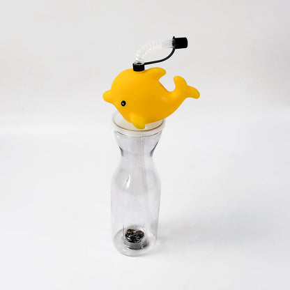 Party Props Birthday Return Gifts For Kids |Animal Shape Straw Sipper Bottle For Kids