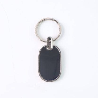 Monogram Edge Silver & Black Key Holder