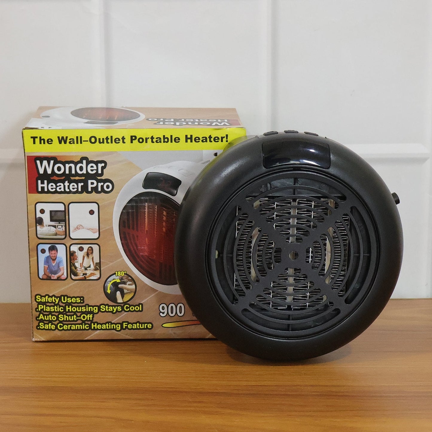 Portable Wall Outlet Electric Room Heater 900W (1 Pc, Mix Design Jari)