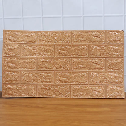 Wallpaper 3D Foam Wallpaper Sticker Panels (76 x 70 Cm / 1 Pc)