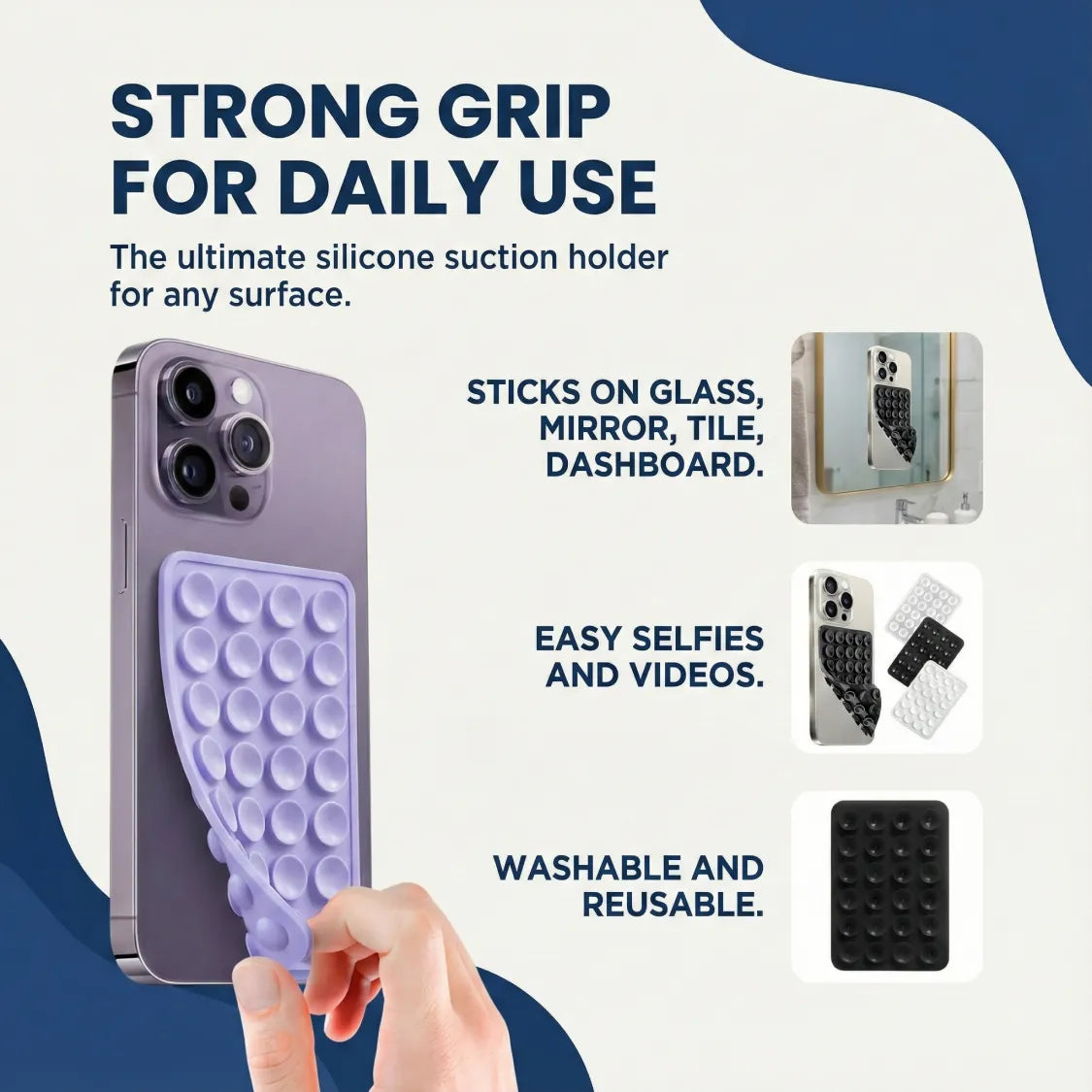 Suction Phone Case / Holder Mount (1 Pc / Mix Color)