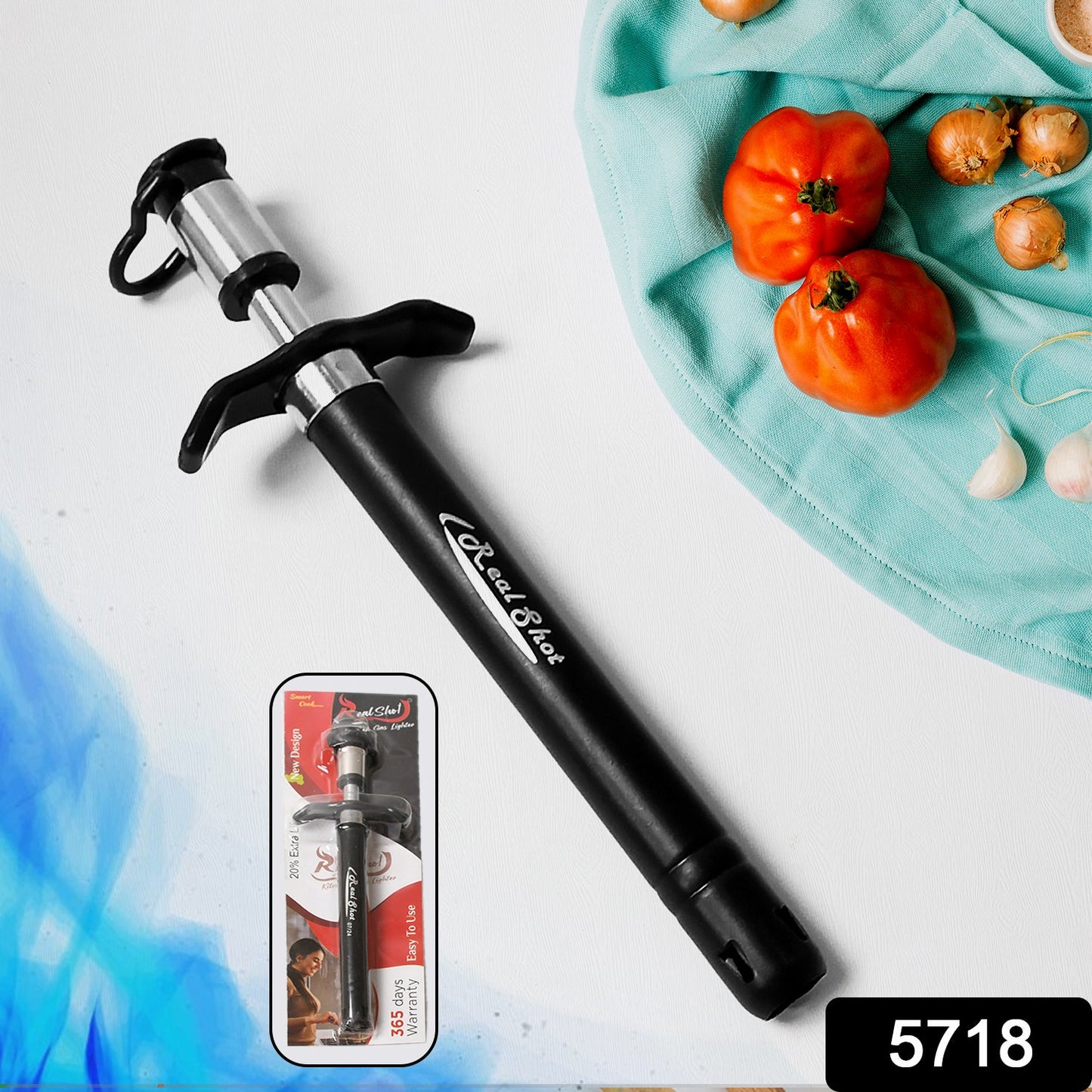 Stainless Steel Kitchen Gas Lighter - Long-Lasting Stoves & Restaurants (1pc)
