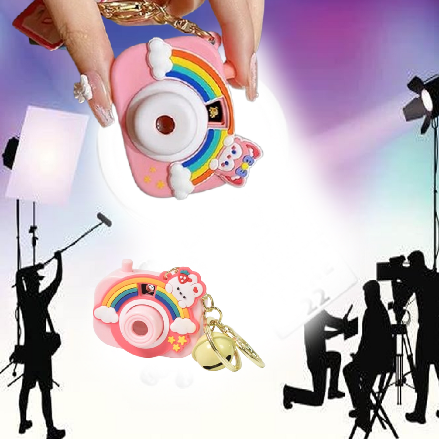 Projective Camera Keychain (1 Pc / Mix design)