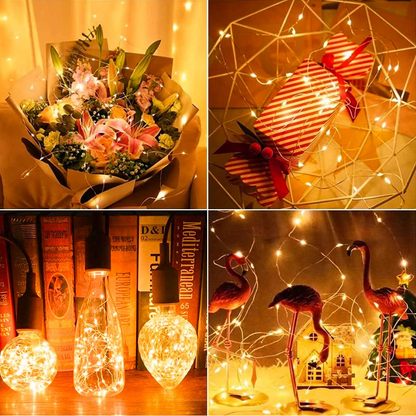 LED Flexible Wire Waterproof Lights (2AA Battery Operated, Battery not included)