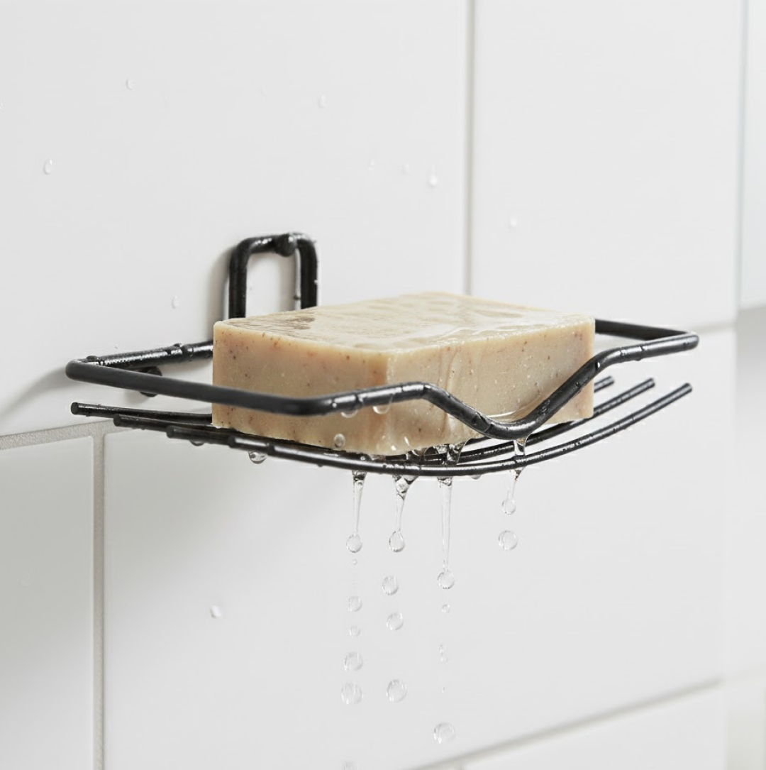 Wall Mount 2-Piece Soap Rack – Versatile Holder for Bathrooms & Homes