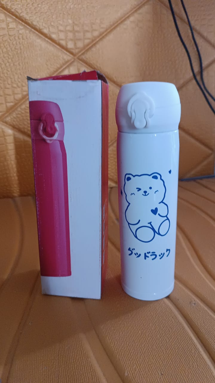 Stainless Steel Insulated Reusable Kids Water Bottle (500 ML Approx)