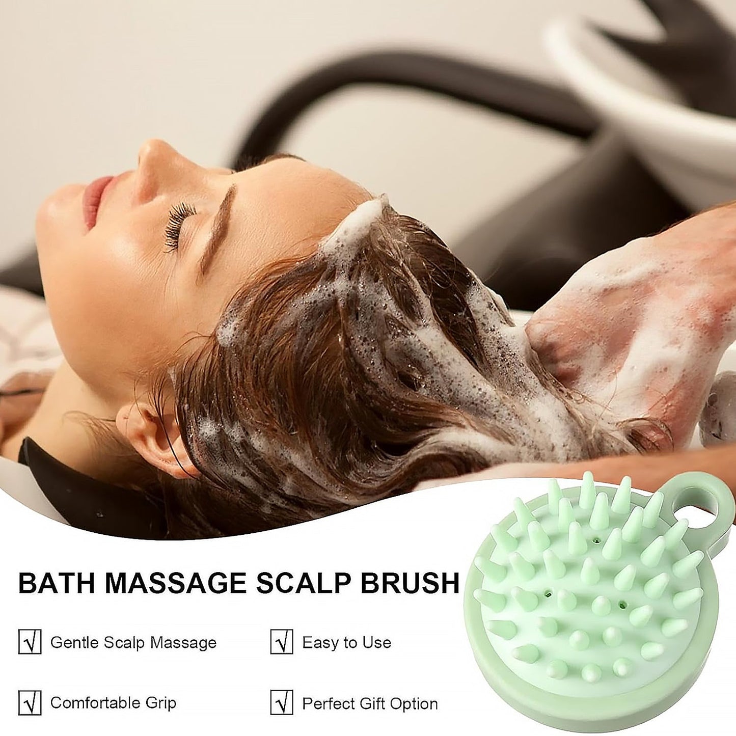 Portable Scalp Massage Comb – Hair Brush for Shampoo Massage, Relaxing Hair Accessories