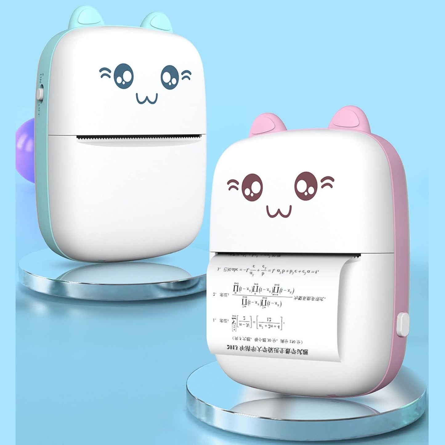 Pocket Mini Bluetooth Thermal Printer Wireless Smart Printer for Photos (Includes 1 Roll Paper)