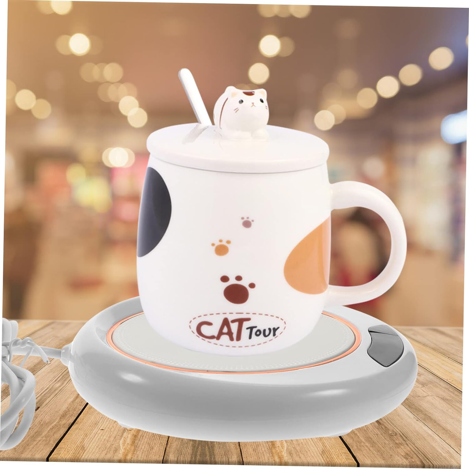 USB heated mug