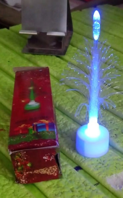 Tree LED Candlelight Colourful Candle Decoration LED Light Night, Diwali (1 Pc)