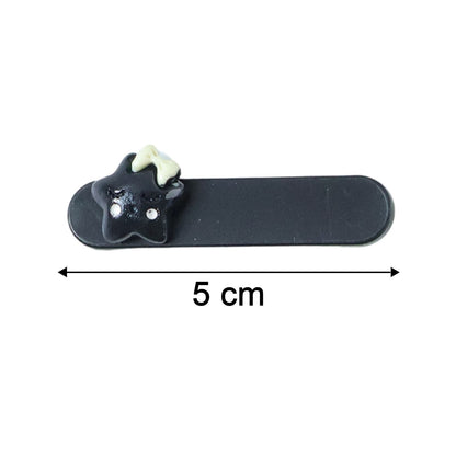 Cute Cat Design Premium Matte Finish Hair Clips (4 Pc)