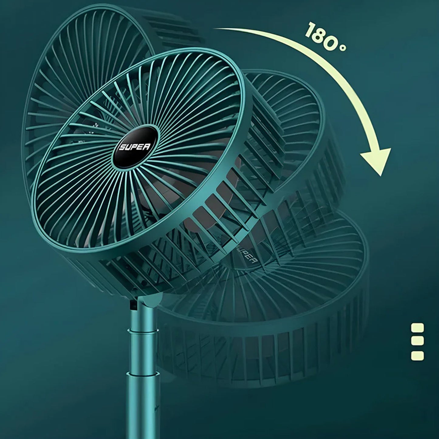 Foldable Mini Desk Fan with Adjustable Height and Angle (1 Pc)