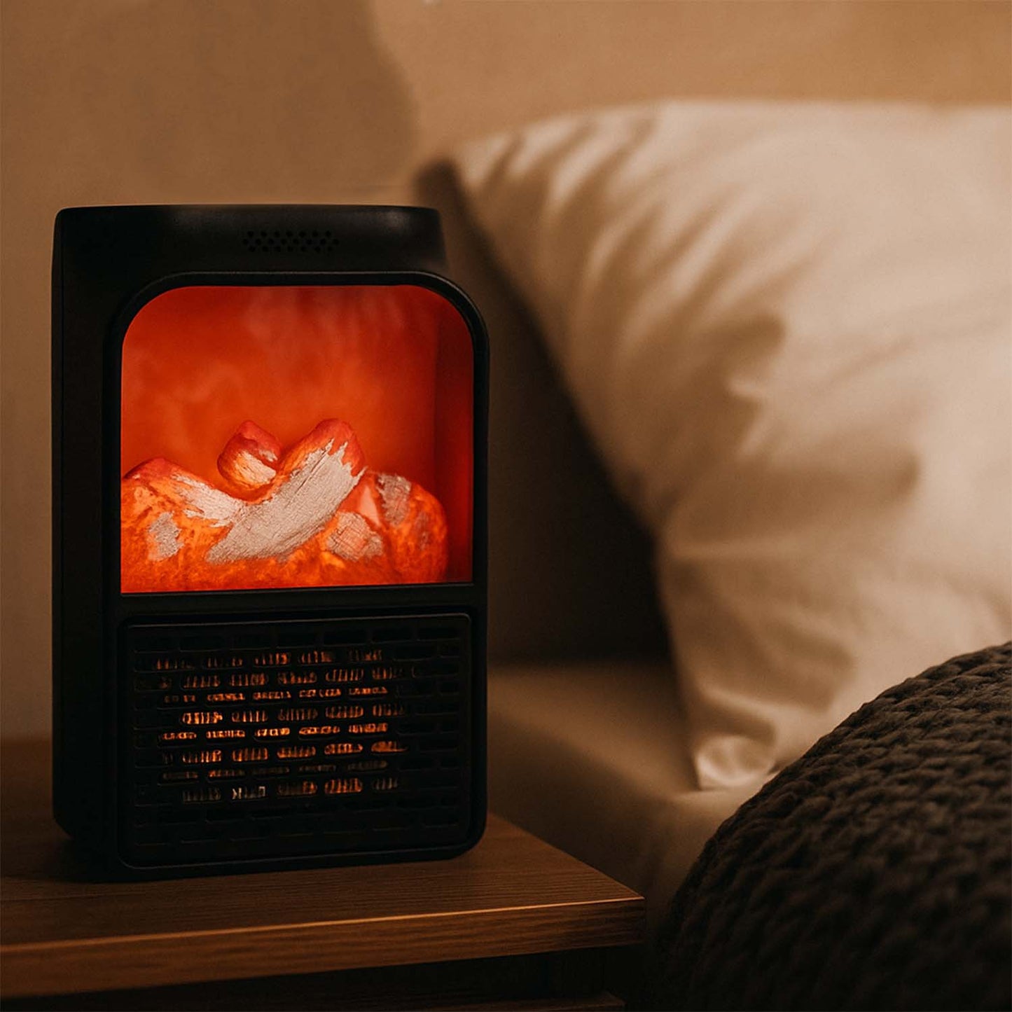 Portable Electric Fireplace lamp LED Flame Heater (1000w / 1 Pc)