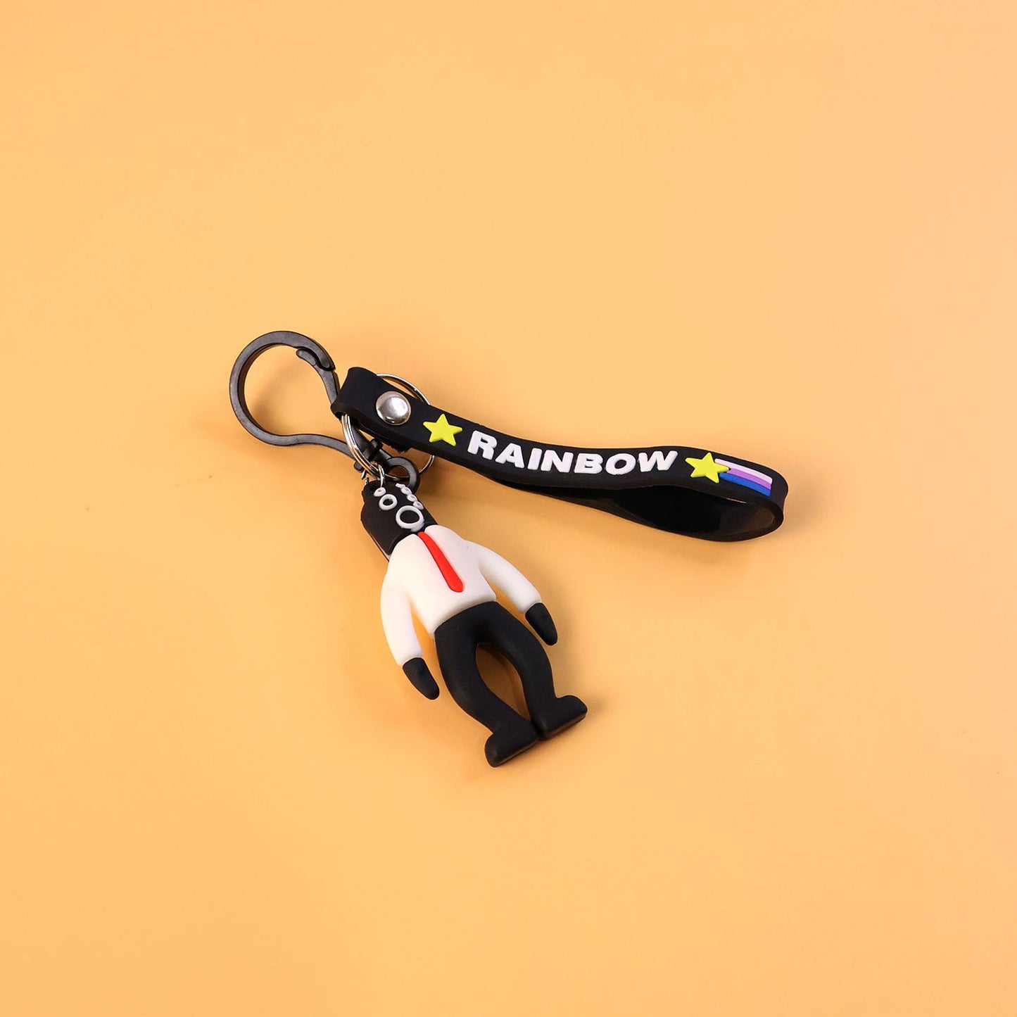 Stylish Cartoon Man Figure Keychain (1 Pc)