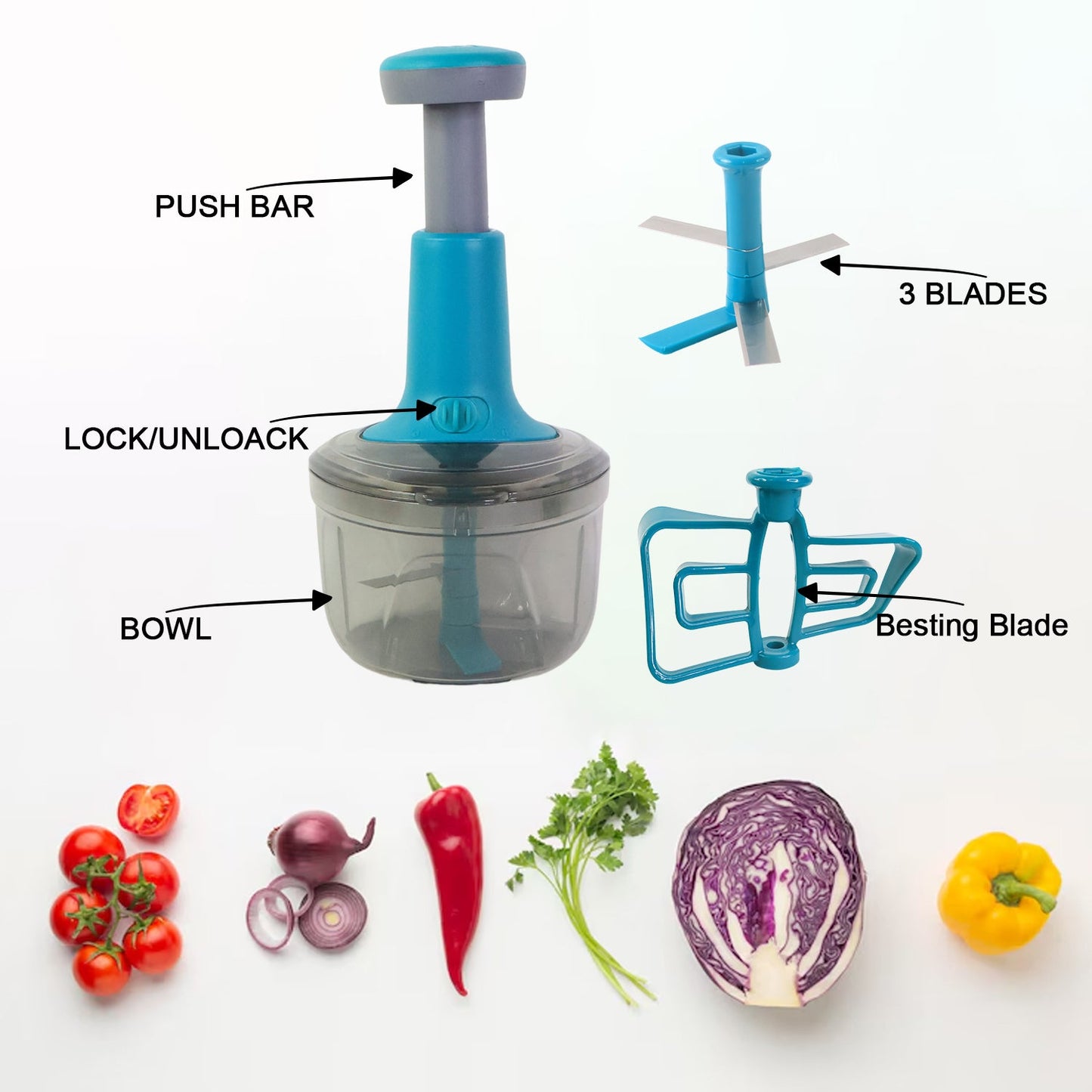 Tringo Push Design for Quick Slicing