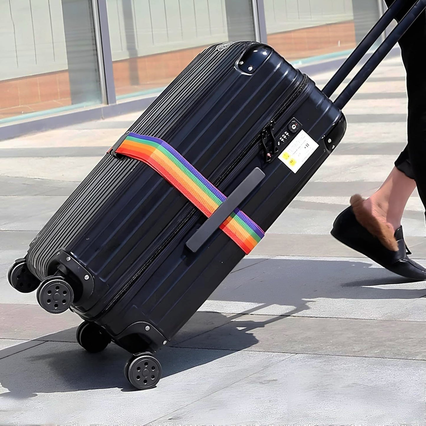 Heavy-Duty Rainbow Webbing with 3-Digit Code Lock
