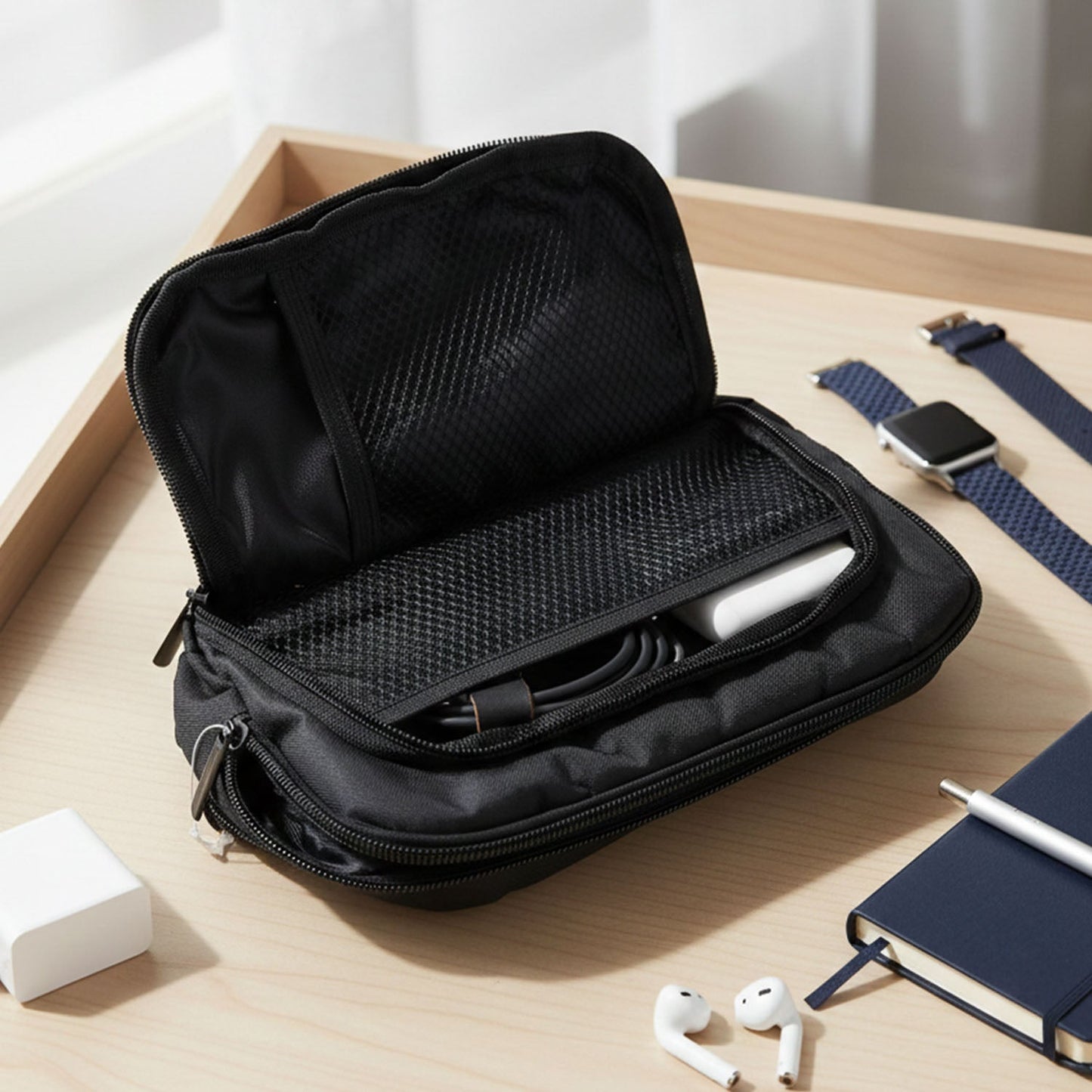 Small Electronics Accessories Organizer Pouch (1 Pc)