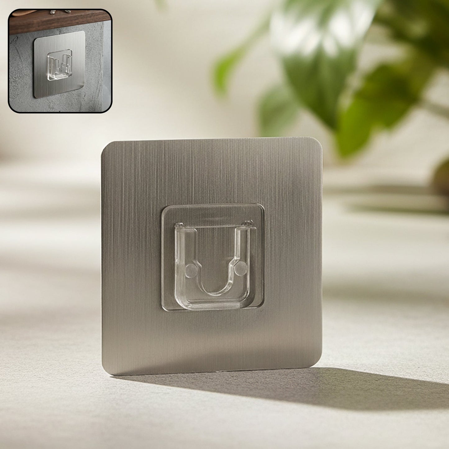 Self adhesive wall hook holder