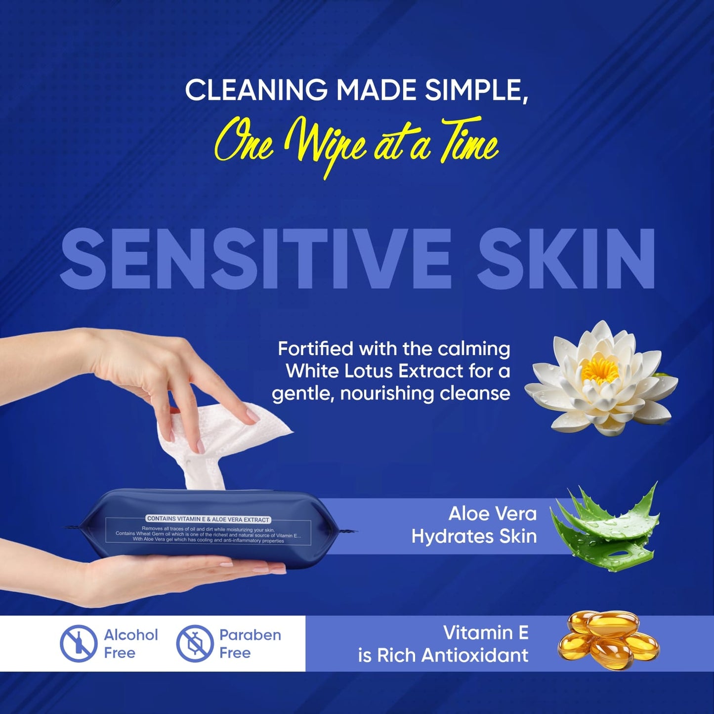Refreshing Wet Wipes for Face