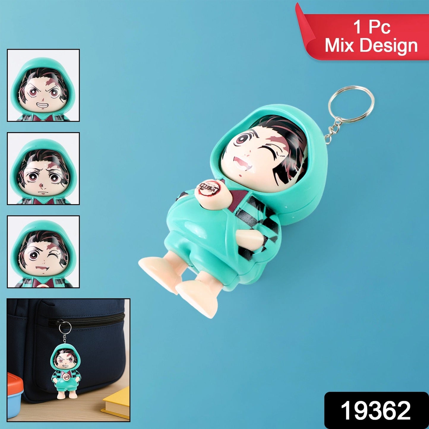 Mini Action Figure Keychain 