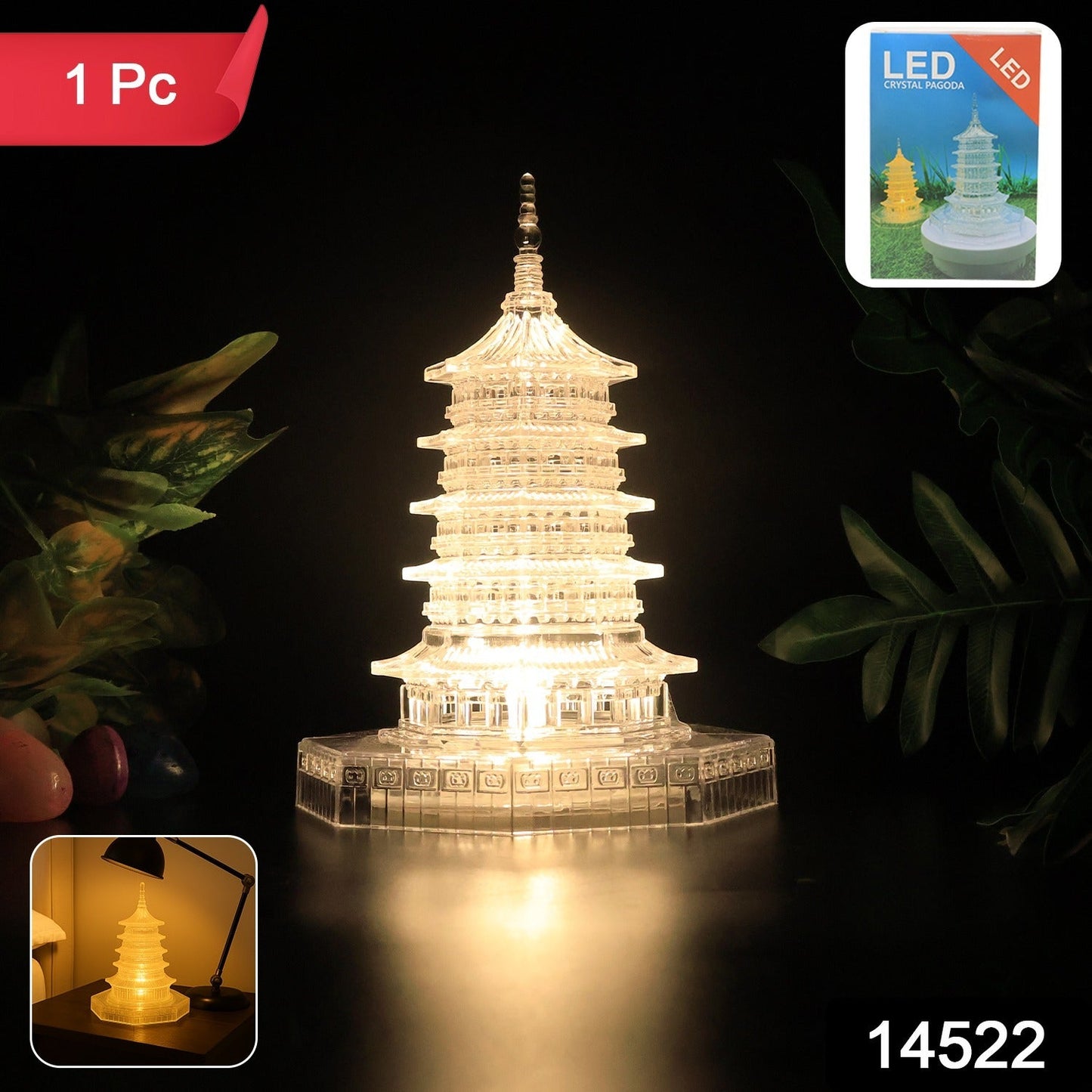 LED Light in Crystal