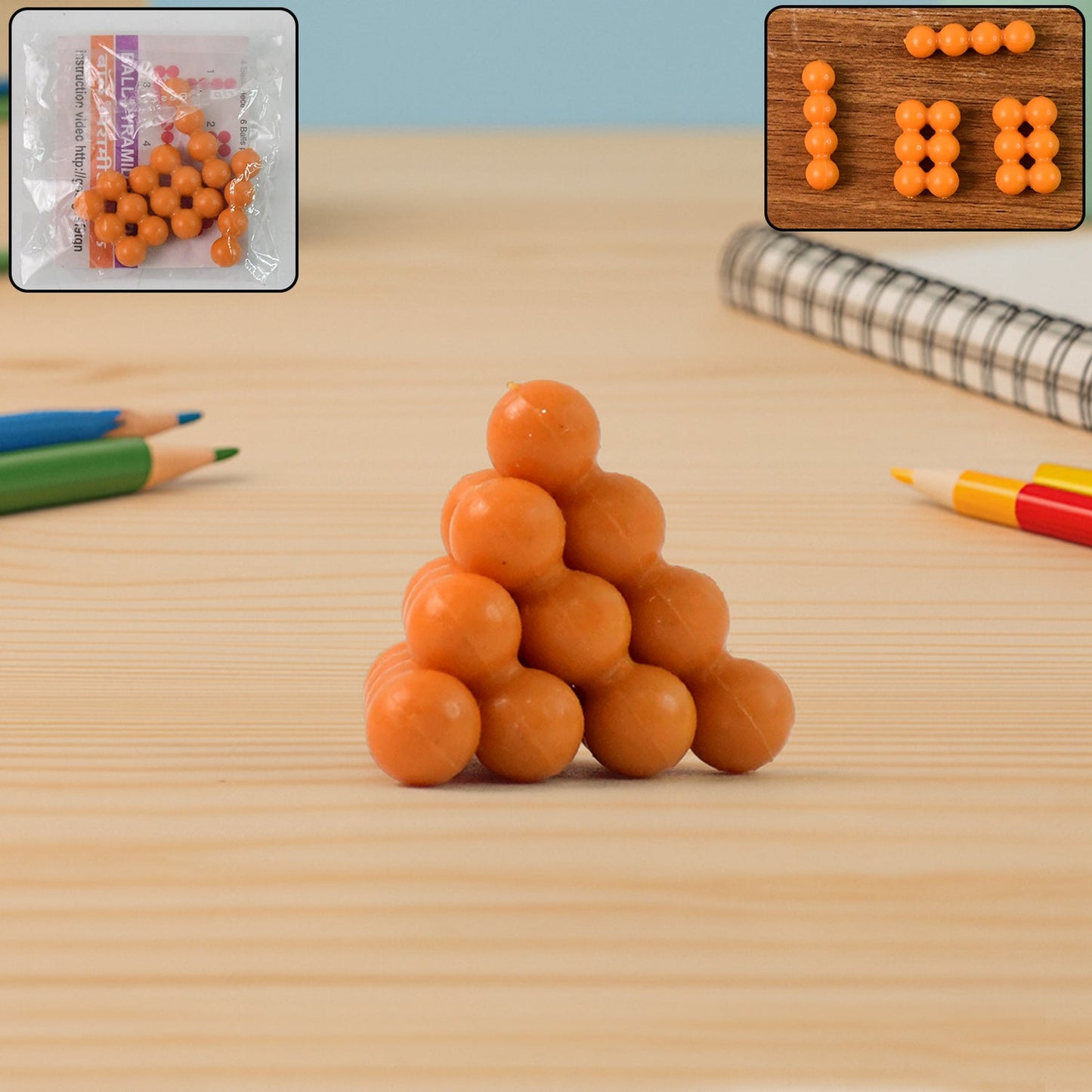 Colorful Ball Pyramid Toy