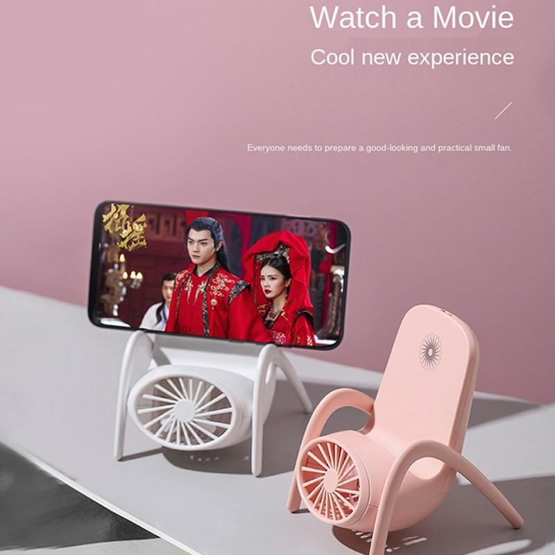 Portable Multi-Function Phone Holder Fan