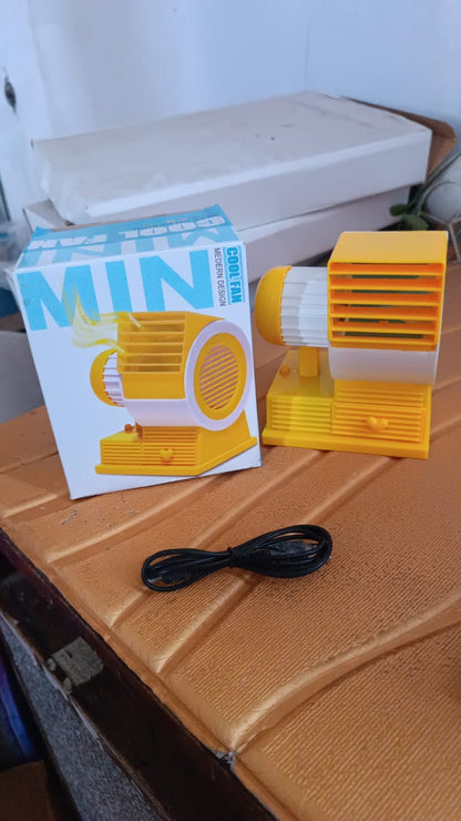 Mini Dual-Blade Portable USB Table Fan