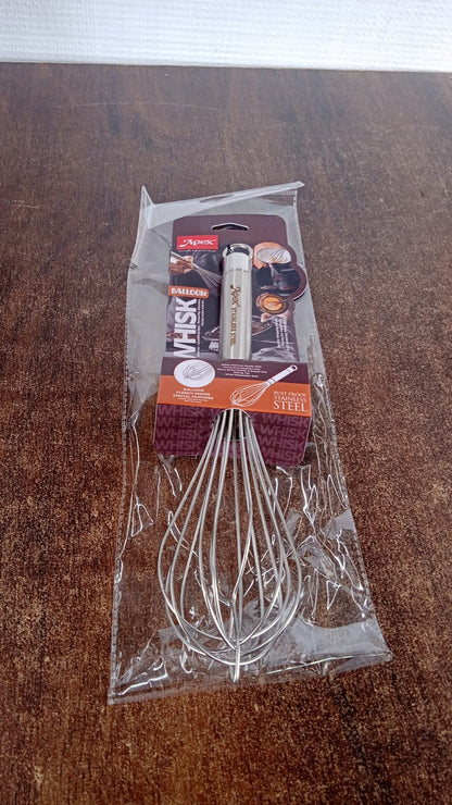 Apex Stainless Steel Medium Hand Whisk (1 Pc)
