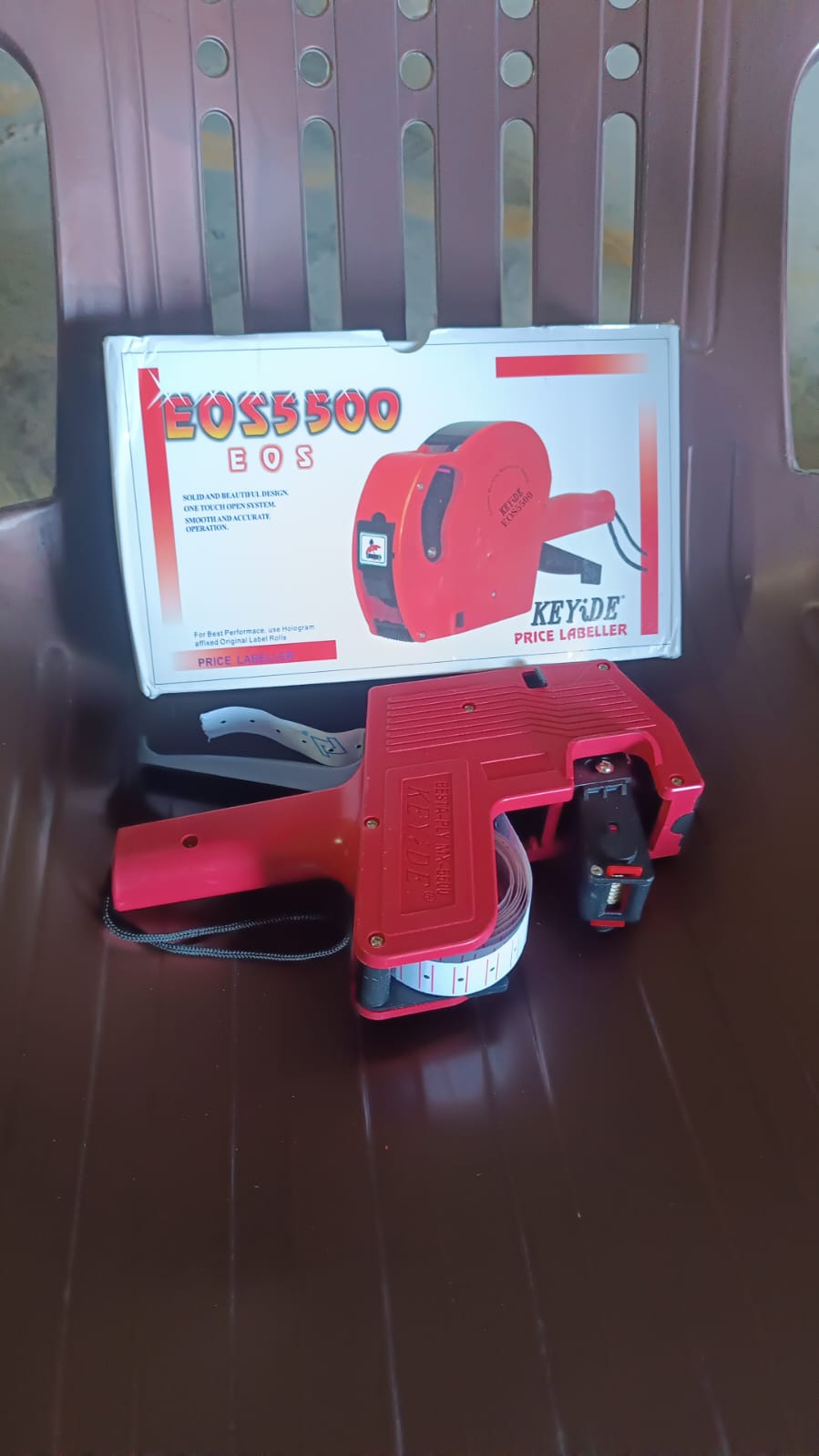 Handheld 8-Digit Plastic Price Tag Gun – Ideal for Retail & Market Price Tagging