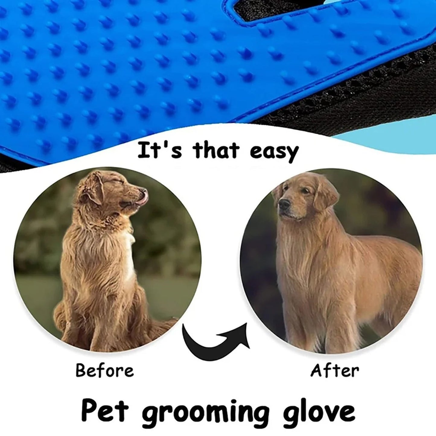 5 Finger Deshedding Glove (1 Pc)