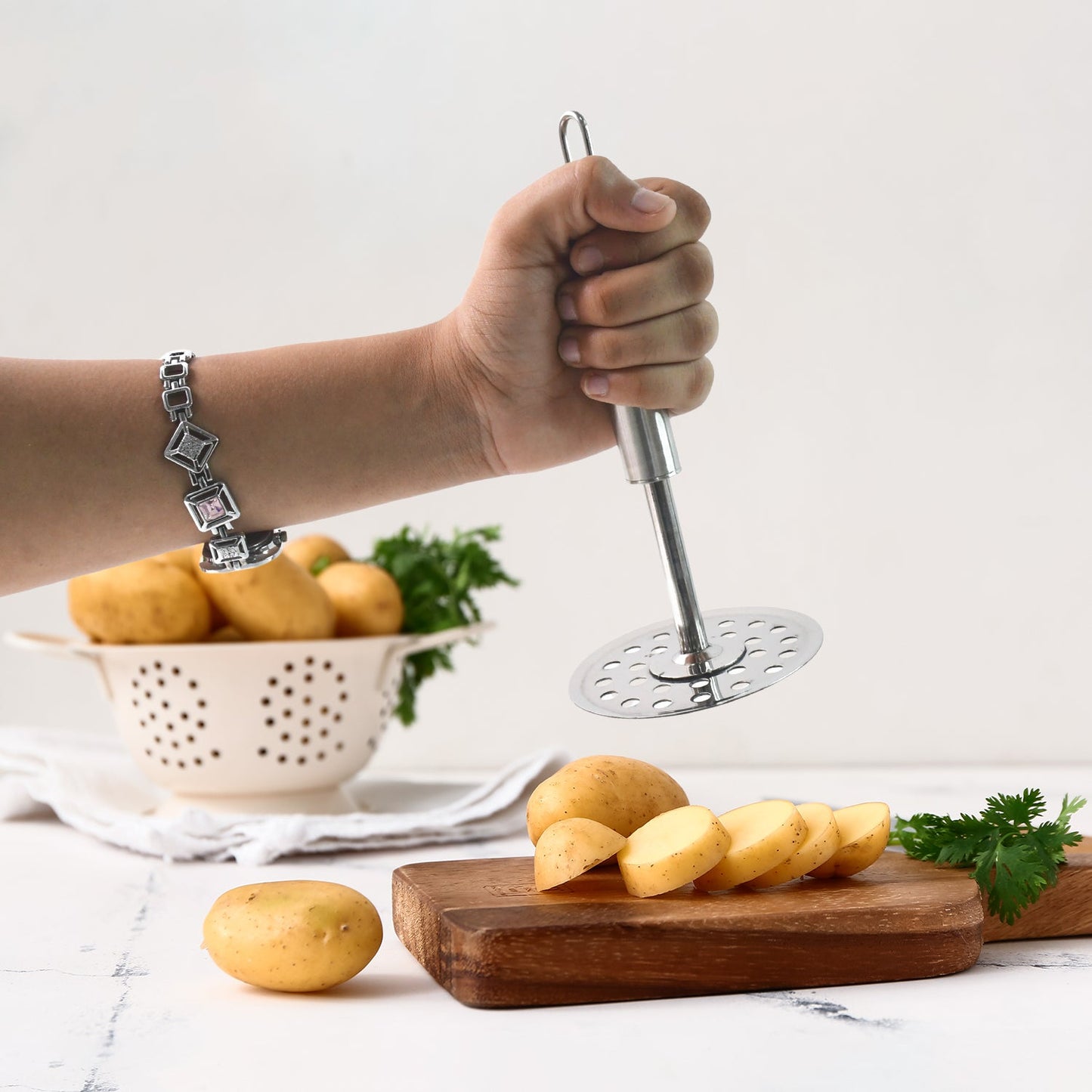 Supermom Heavy Duty Stainless Steel Potato Masher (1 Pc)